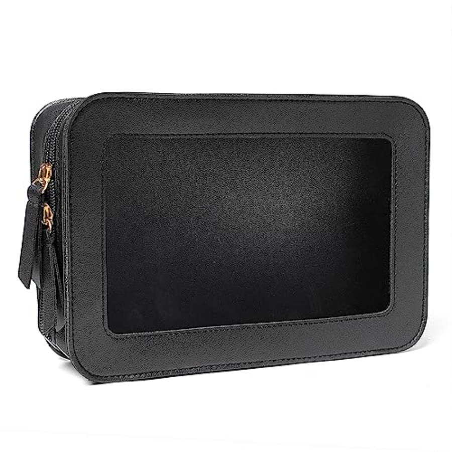 Toiletry Bag Tsa - Borsa per il Trucco Trasparente Piccola,