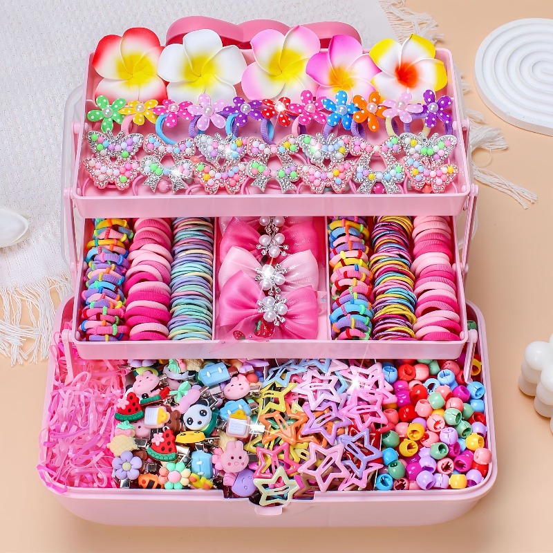 Travel Accessories For 6 Year Old - Set di 546 Accessori per Capelli