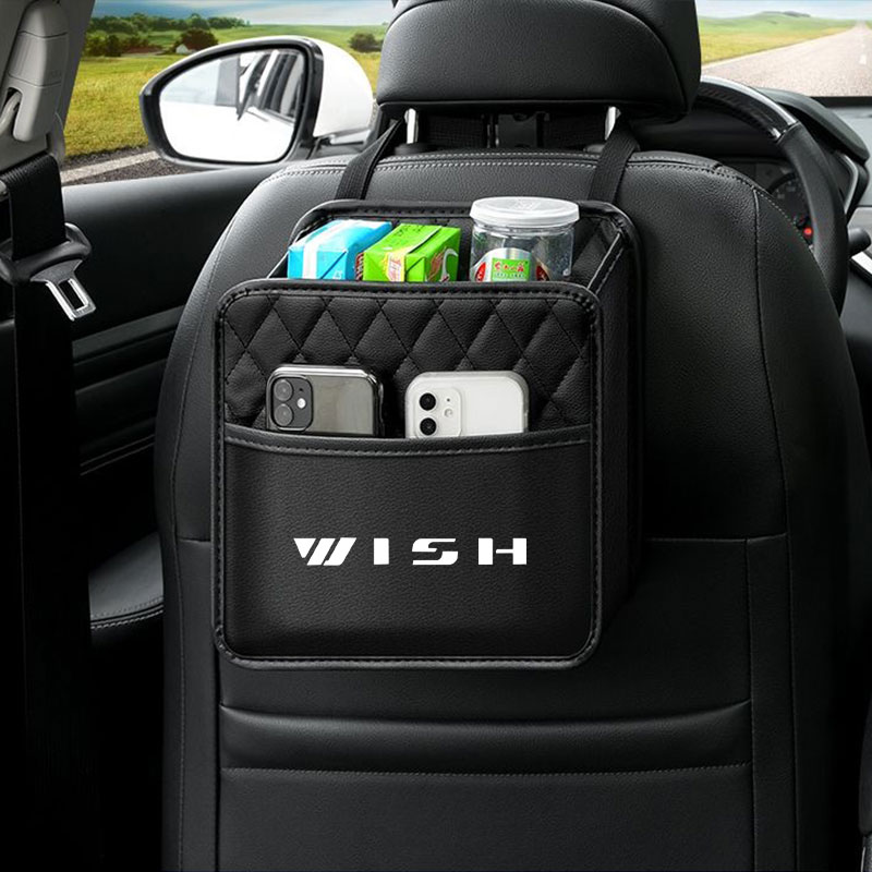 Travel Accessories Leather - Organizer per sedile posteriore dell'auto multifunzione