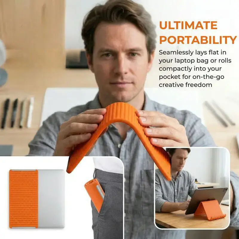 Travel Accessories Display - Supporto Pieghevole in Silicone per Telefoni,