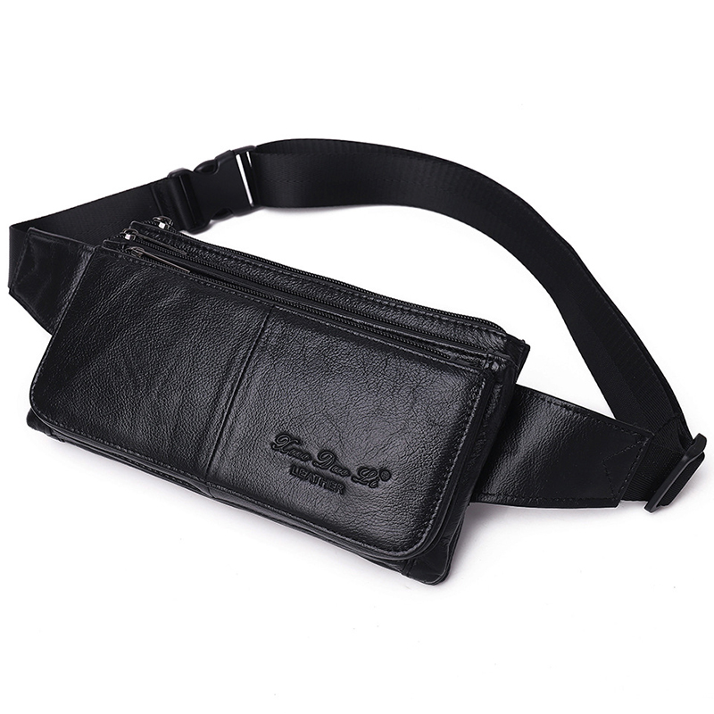 Travel Accessories Leather - Marsupio da Uomo in Vera Pelle