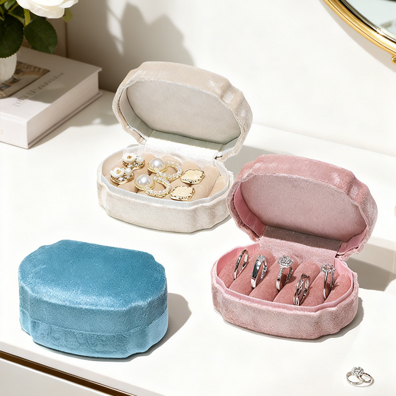 Travel Accessories Display - Scatola portagioie in velluto, confezione regalo