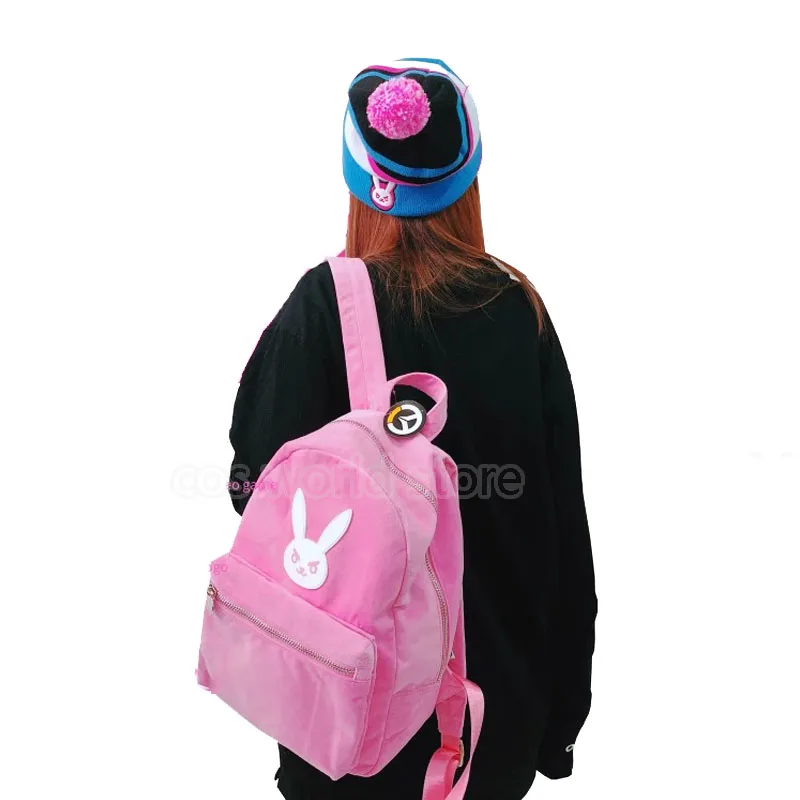 Travel Accessories Pink - Anime Game Overwatch Dva zaino Cosplay