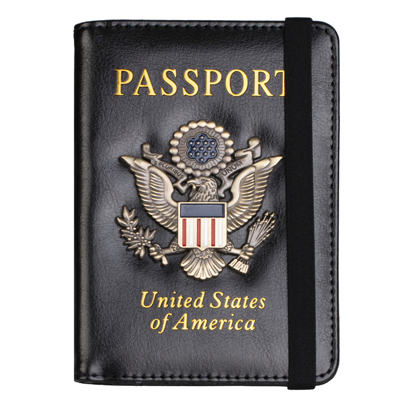 Travel Accessories Australia - Copertina per passaporto USA in pelle