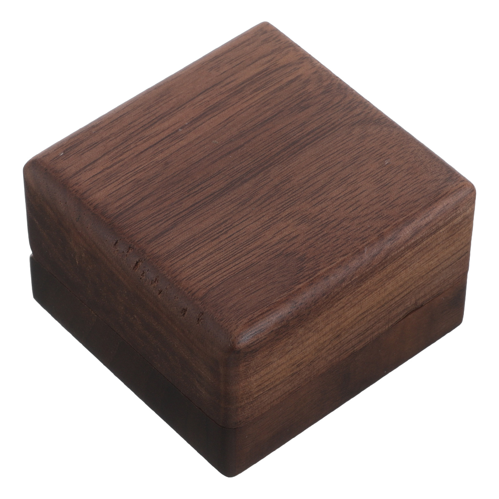 Accessories Travel Jewelry Box - Scatola Quadrata in Legno di Noce