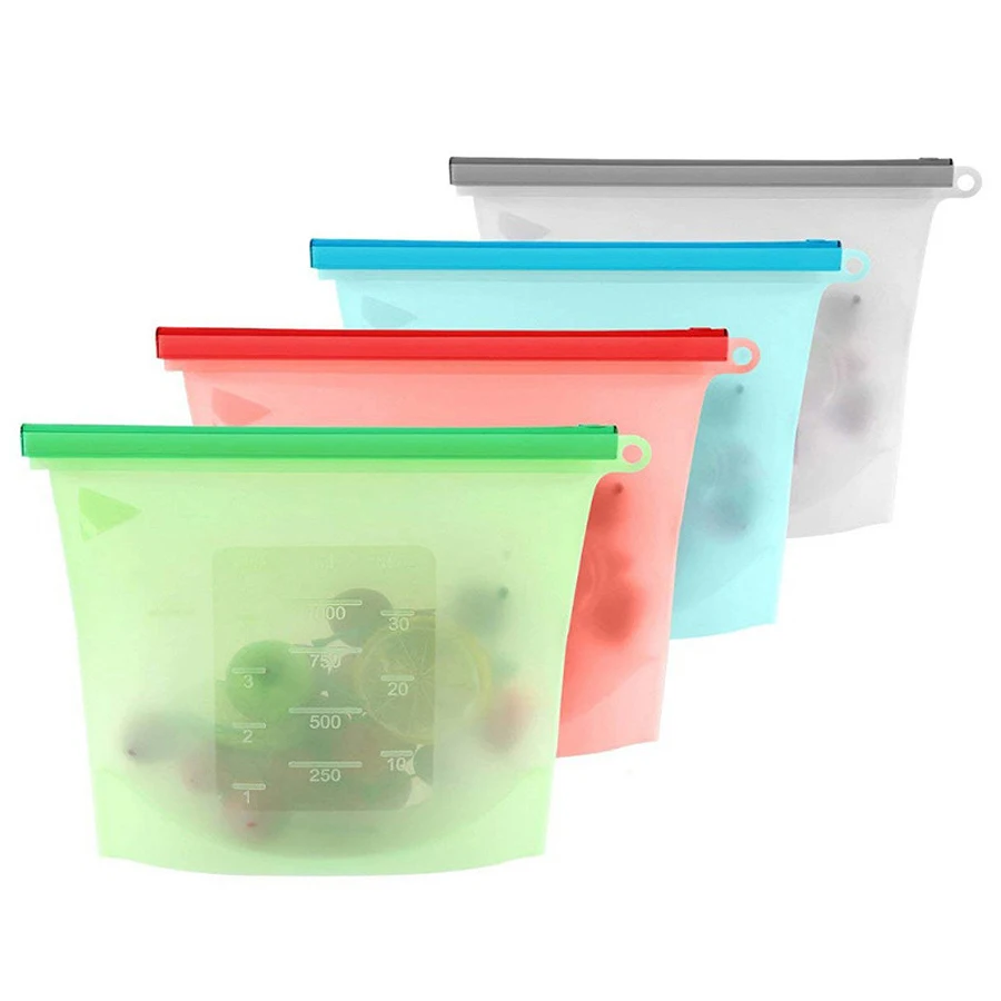 Reusable Zip Bag - Sacchetto Riutilizzabile in Silicone per Alimenti