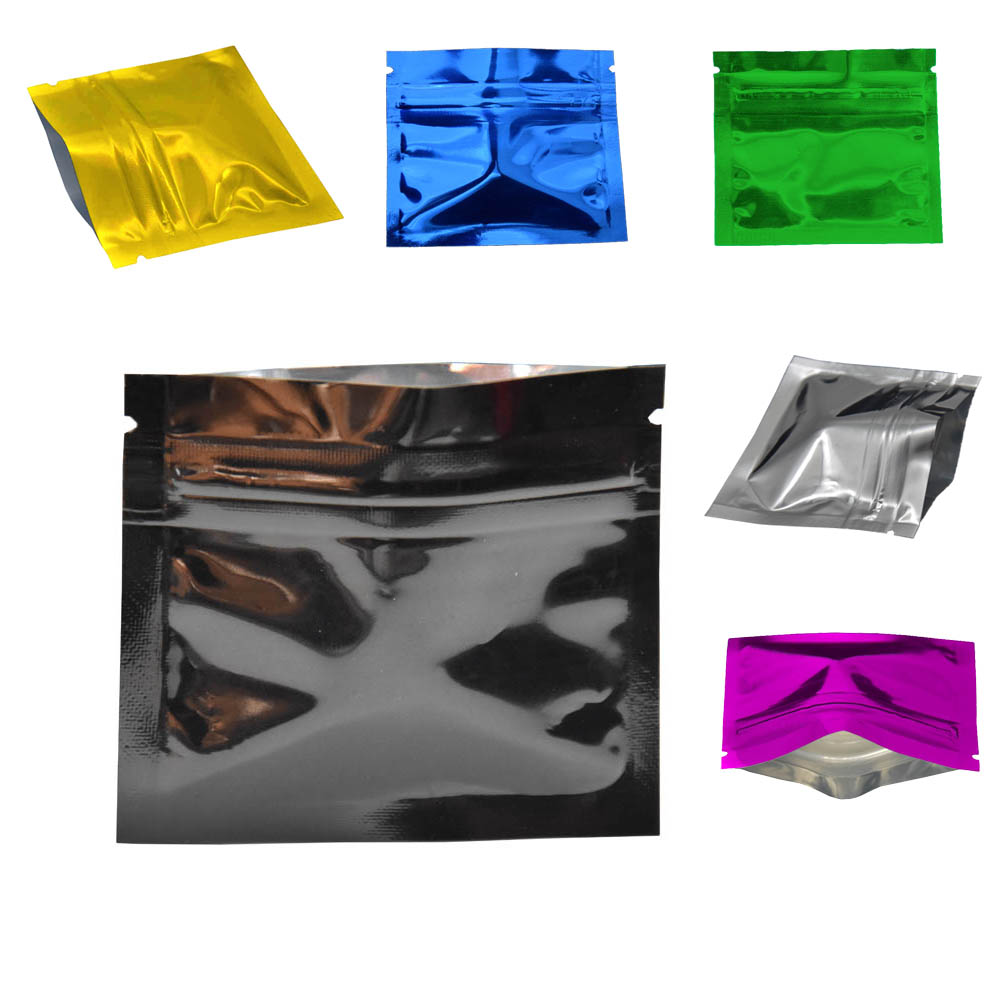 Reusable Zip Bag - 100 pz colorato lucido foglio di