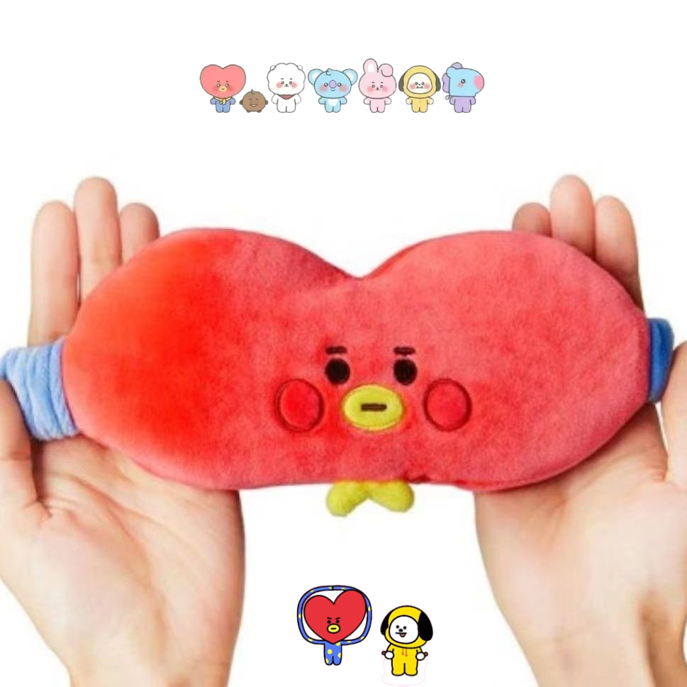 Travel Accessories Cute - Mascherina per occhi in peluche BT21,