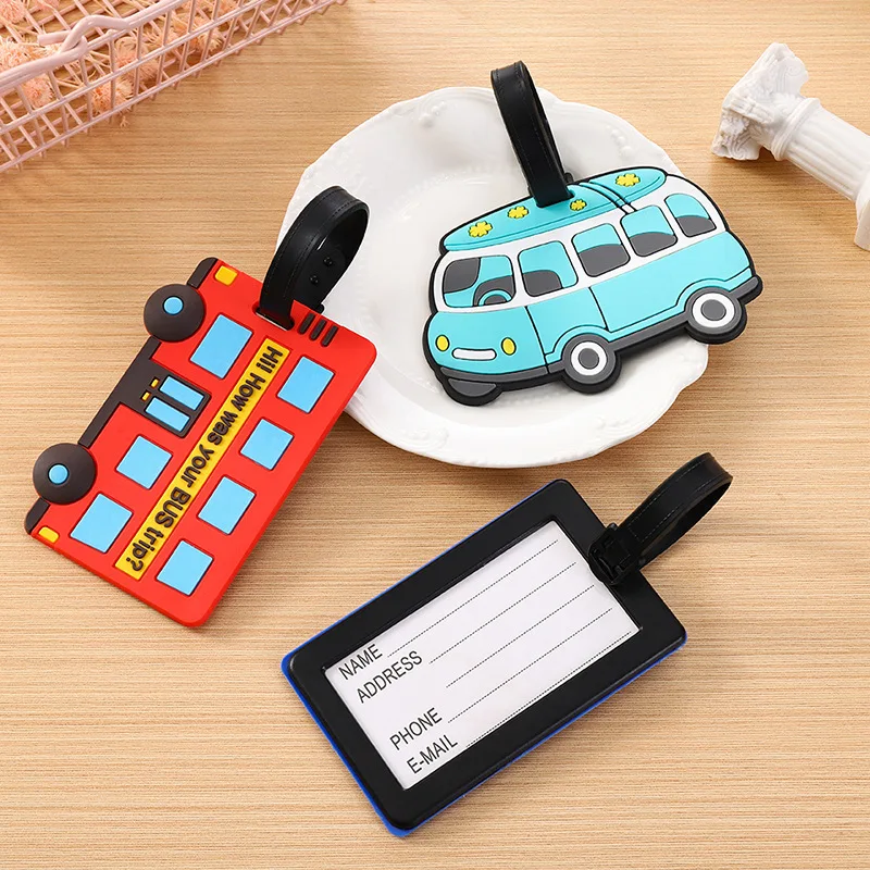 Travel Accessories Name - Simpatici cartoni animati per auto Etichette