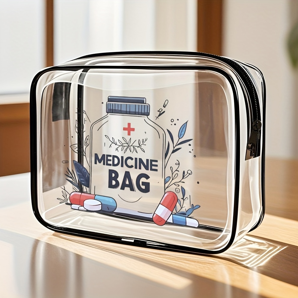 Toiletry Bag Tsa - Borsa per Trucchi Trasparente da Viaggio,