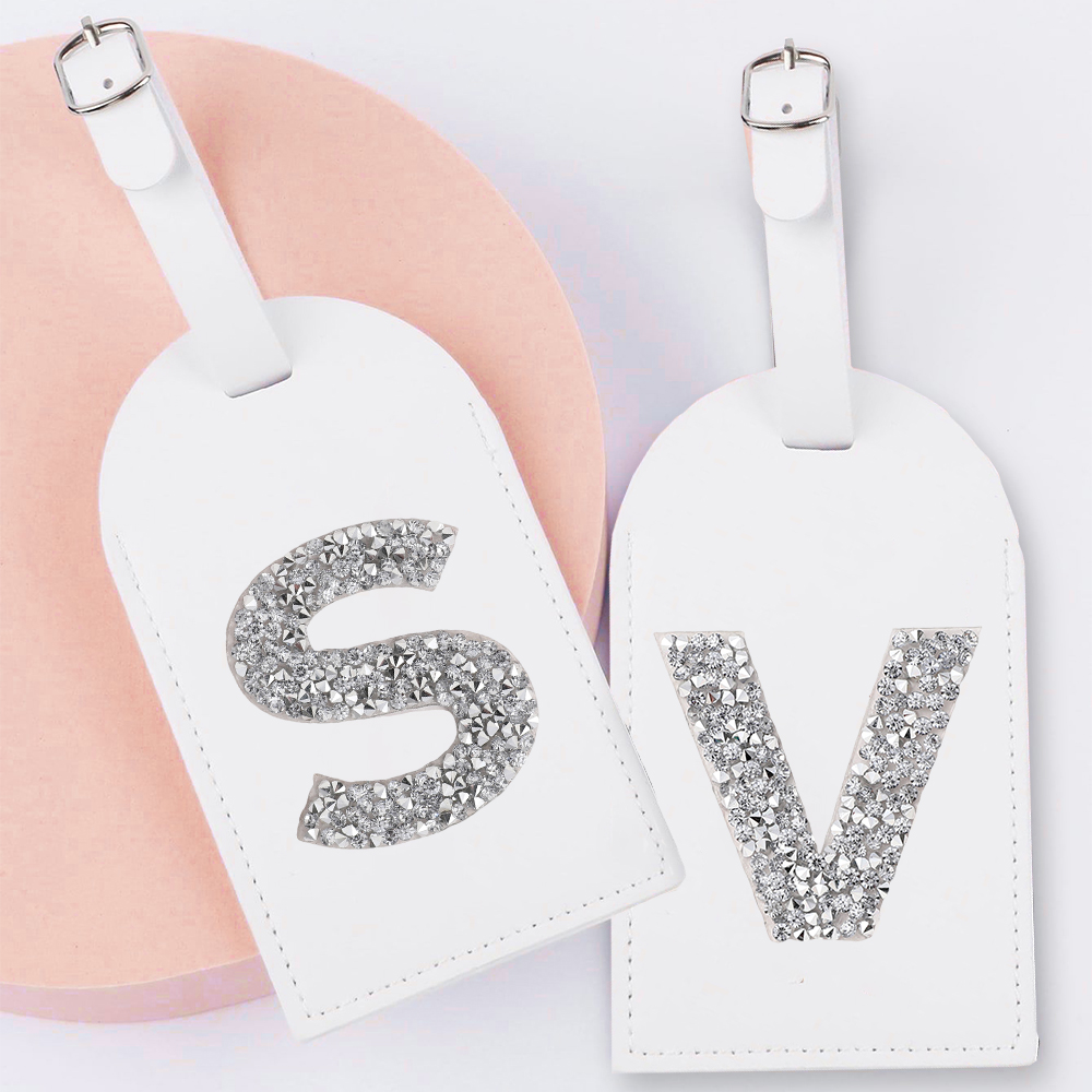 Travel Accessories Name - AZ Strass Monogramma Etichetta per bagagli