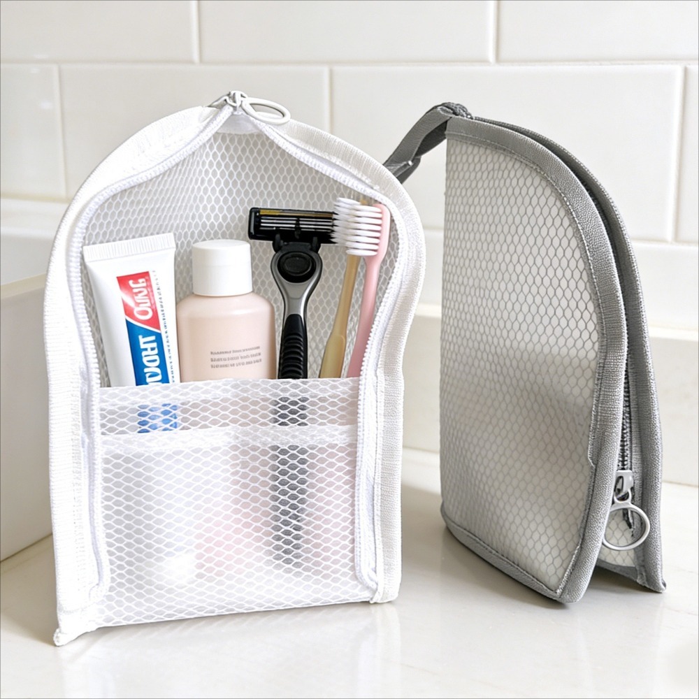 Travel Accessories Bag - Borsa da toilette in rete traspirante