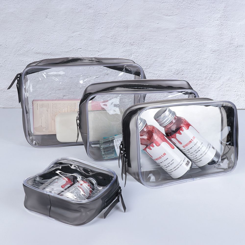 Toiletry Bag Tsa - Borsa cosmetica con cerniera trasparente in