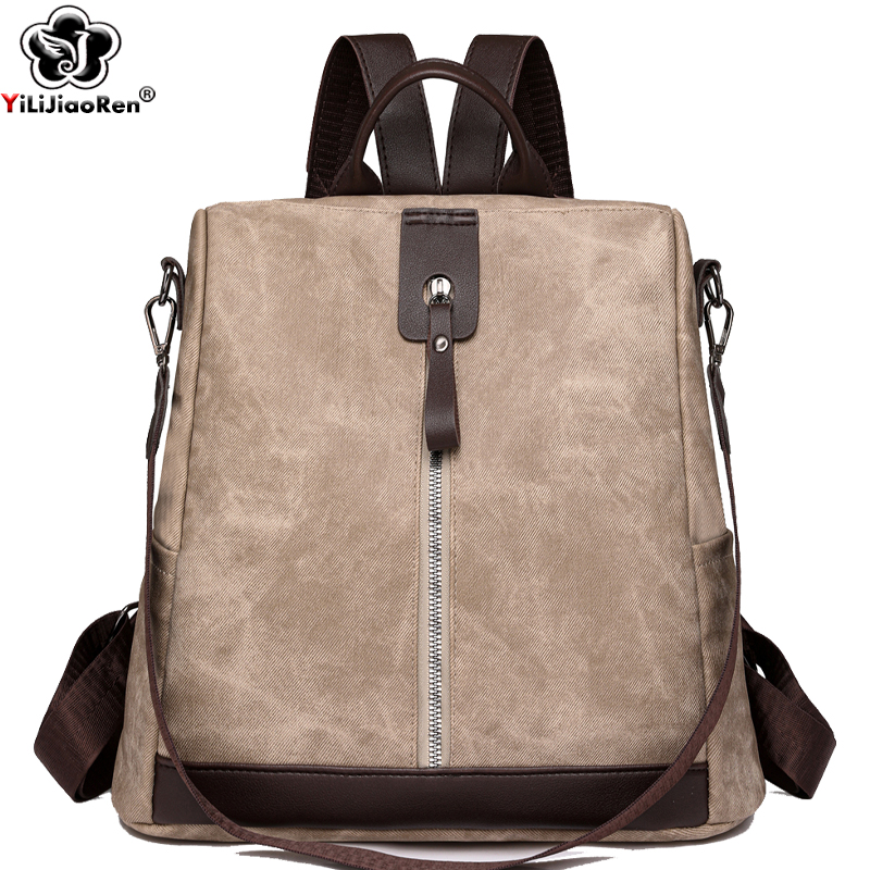 Travel Accessories Leather - Zaino antifurto alla moda Zaino da