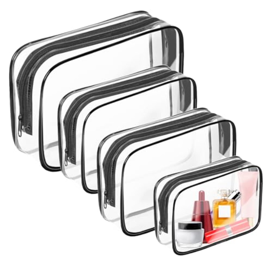 Toiletry Bag Tsa - Borsa per Trucchi Trasparente, Borse da