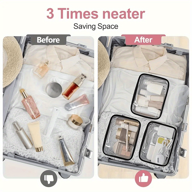 1 Pezzo Borsa Trasparente per  - Toiletry Bag Tsa recensione e prezzo