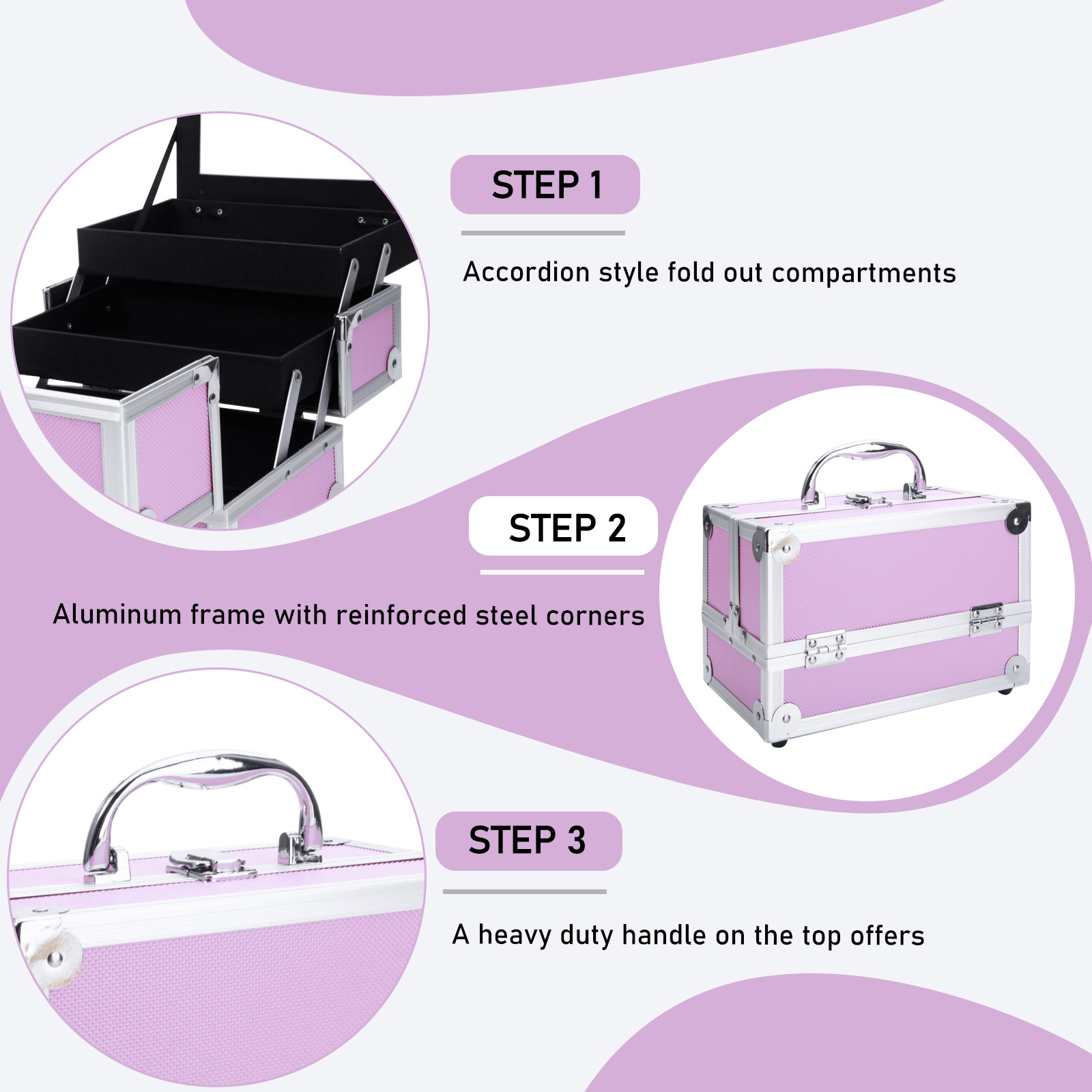 Valigetta per Trucchi in Lega  - Travel Accessories Pink recensione e prezzo