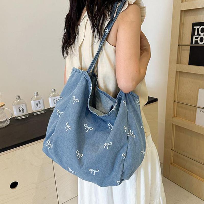 Borsa Tote in Denim e Tela con - Travel Accessories Tech recensione e prezzo