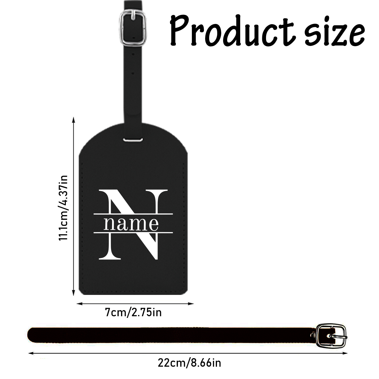 1 pezzo, etichette per bagagli - Travel Accessories Name recensione e prezzo
