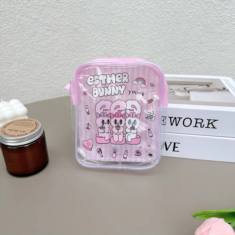 Borsa per il Trucco Trasparent - Travel Accessories Pink recensione e prezzo