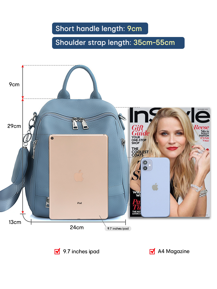 Zency Zaino da donna in vera p - Travel Accessories Leather recensione e prezzo
