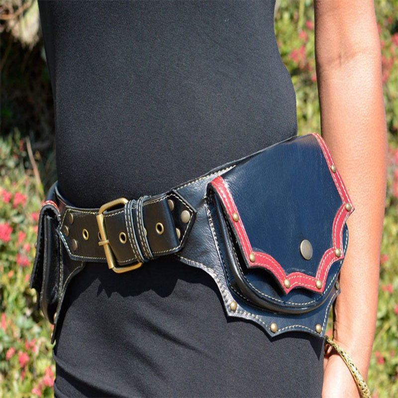 Marsupio Steampunk in pelle fa - Travel Accessories Hip Belt recensione e prezzo