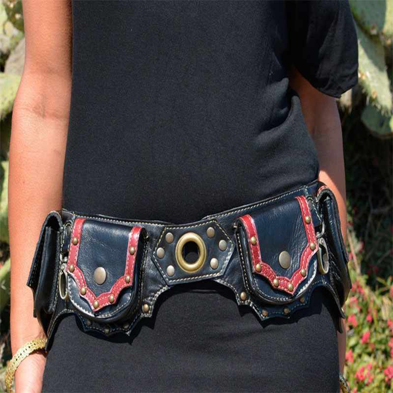 Marsupio Steampunk in pelle fa - Travel Accessories Hip Belt recensione e prezzo