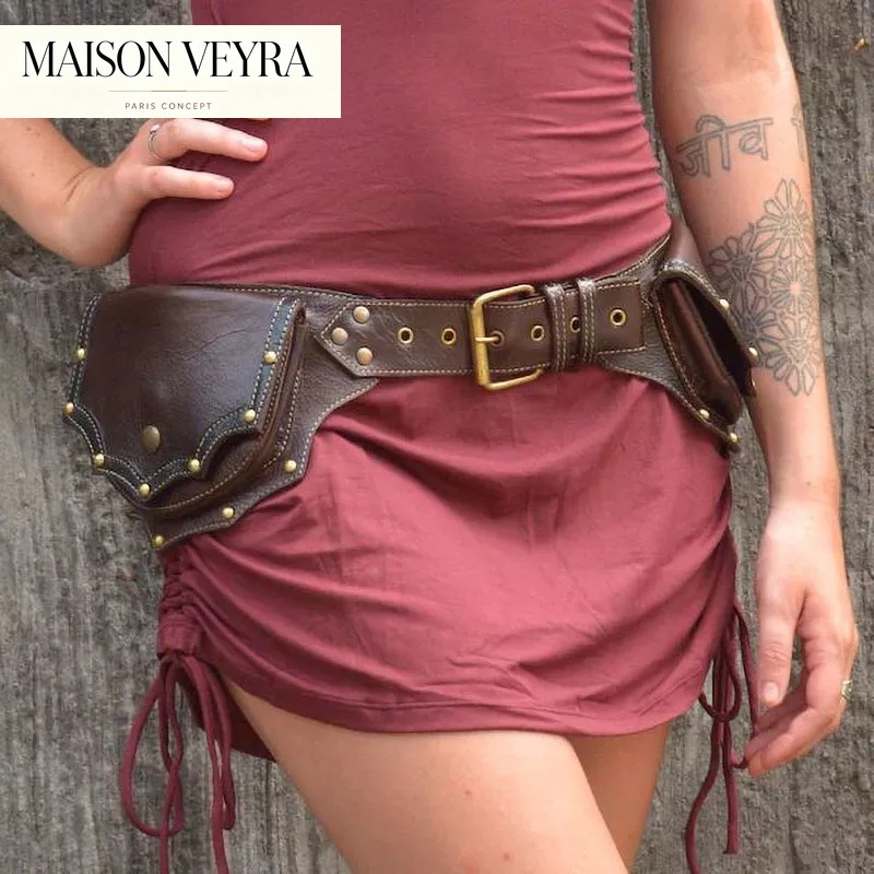 1 pz Marsupio in Pelle Medieva - Travel Accessories Hip Belt recensione e prezzo