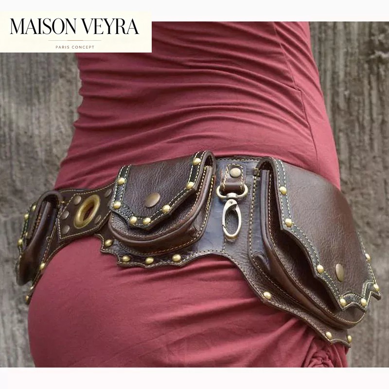 1 pz Marsupio in Pelle Medieva - Travel Accessories Hip Belt recensione e prezzo