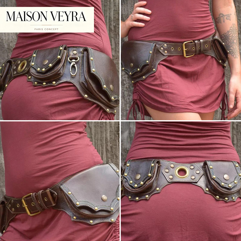 1 pz Marsupio in Pelle Medieva - Travel Accessories Hip Belt recensione e prezzo