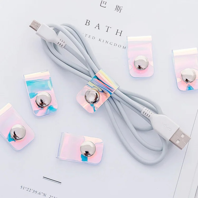 5 pezzi INS Laser PVC Starp ca - Cable Organizer Travel recensione e prezzo
