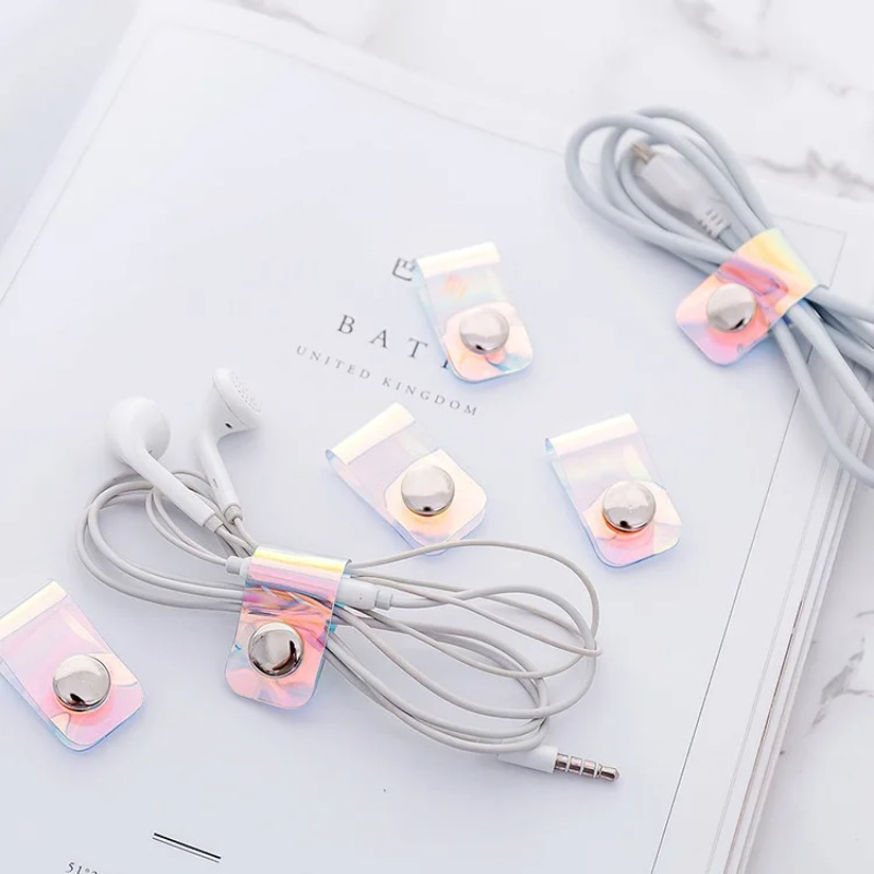 5 pezzi INS Laser PVC Starp ca - Cable Organizer Travel recensione e prezzo