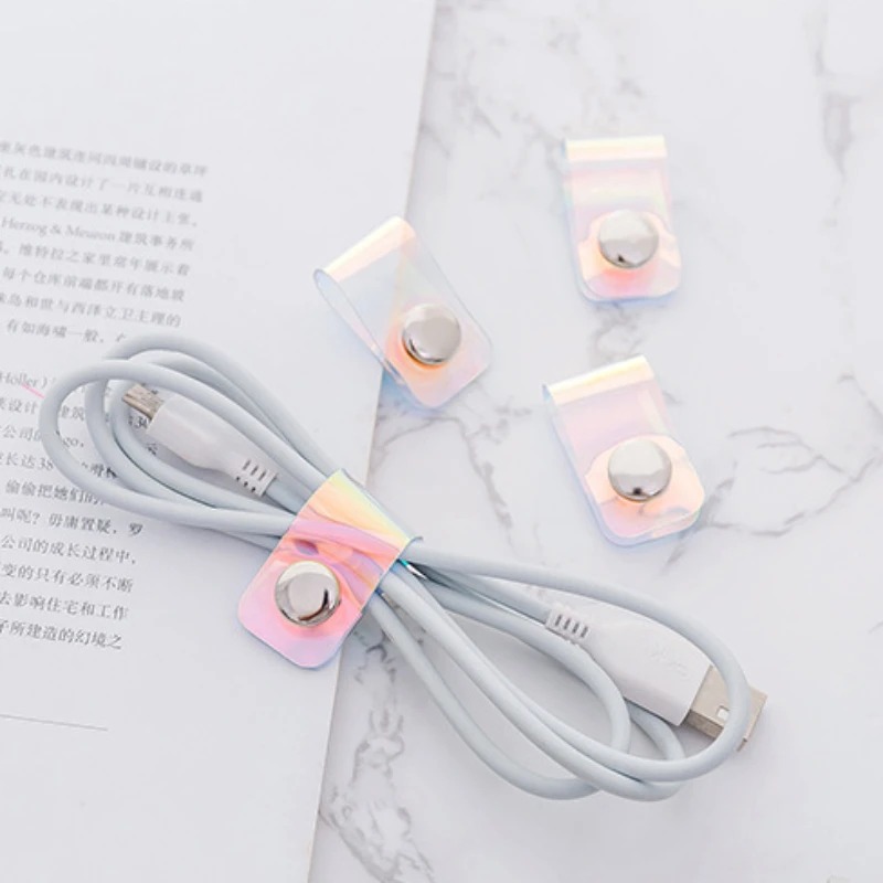 5 pezzi INS Laser PVC Starp ca - Cable Organizer Travel recensione e prezzo