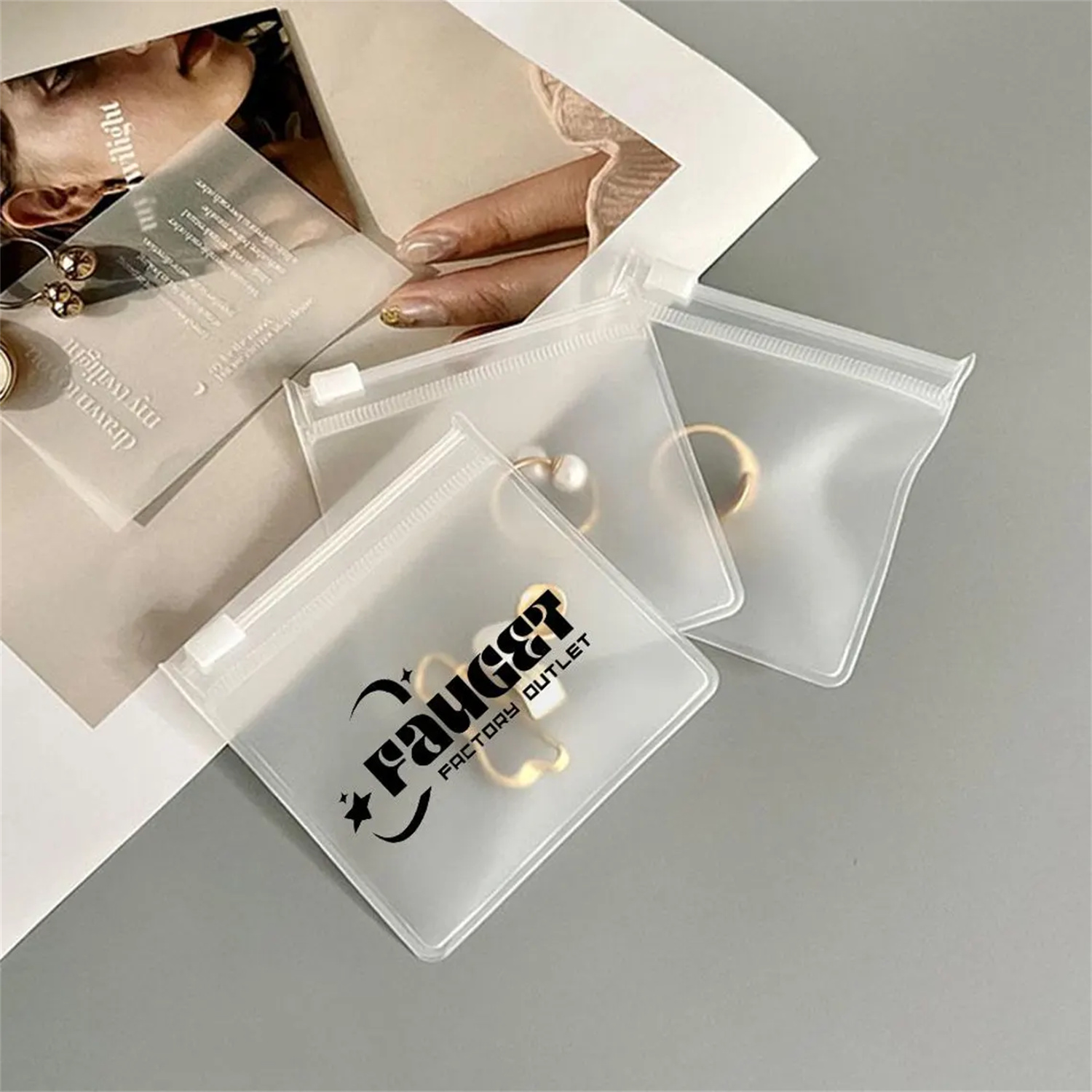 50/100 pz Logo Personalizzato  - Reusable Zip Bag recensione e prezzo