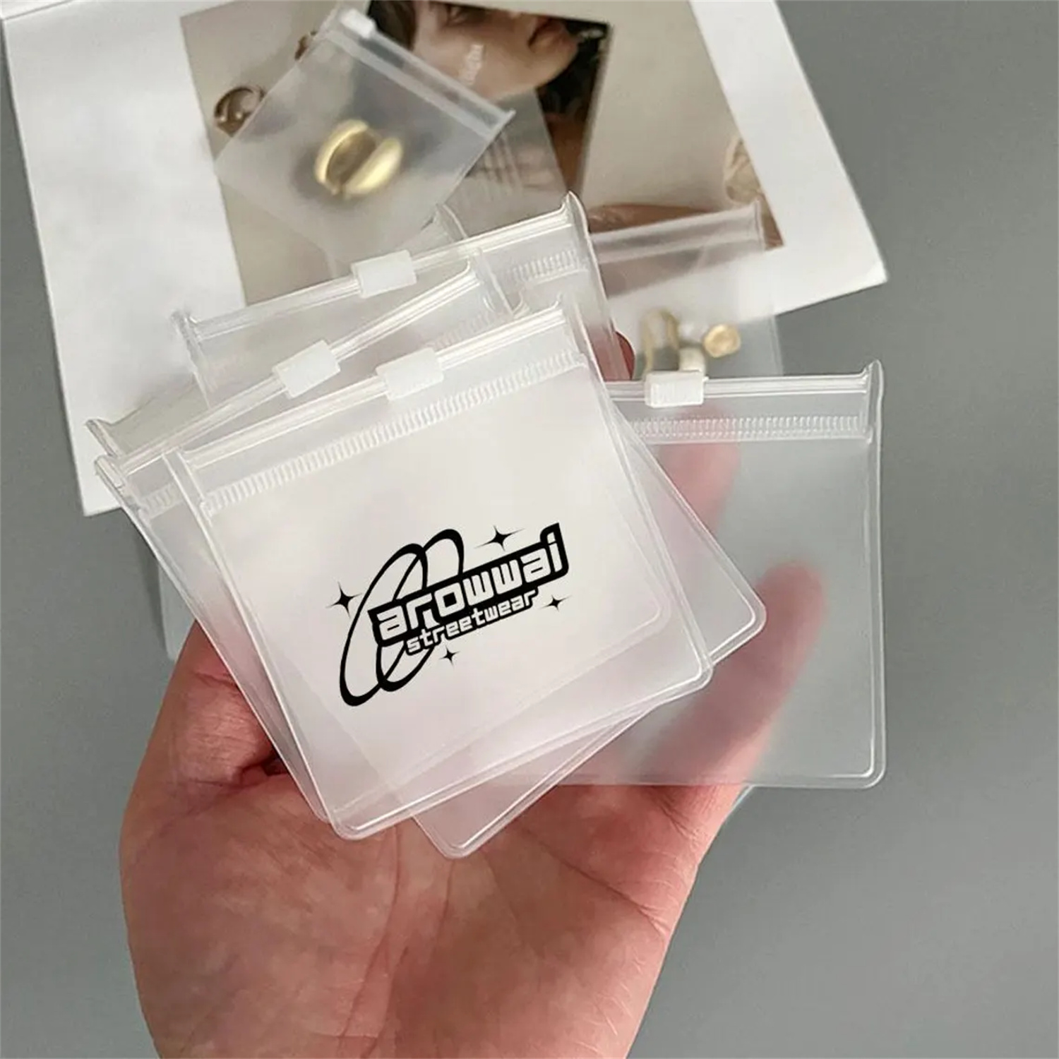 50/100 pz Logo Personalizzato  - Reusable Zip Bag recensione e prezzo