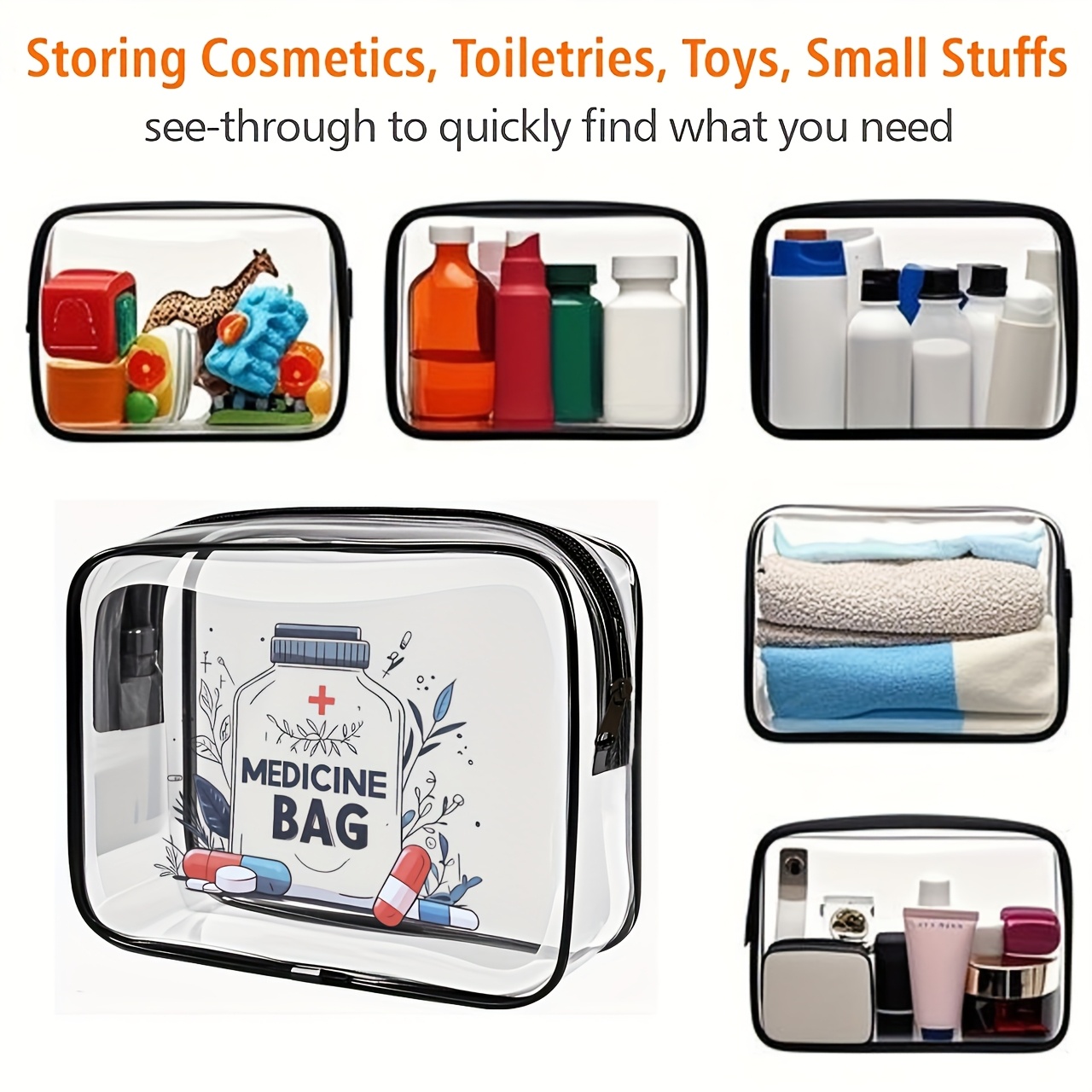 Borsa per Trucchi Trasparente  - Toiletry Bag Tsa recensione e prezzo