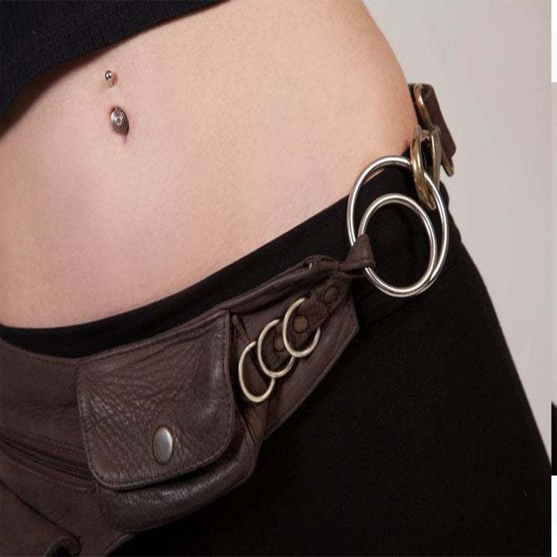 Marsupio Steampunk in pelle fa - Travel Accessories Hip Belt recensione e prezzo