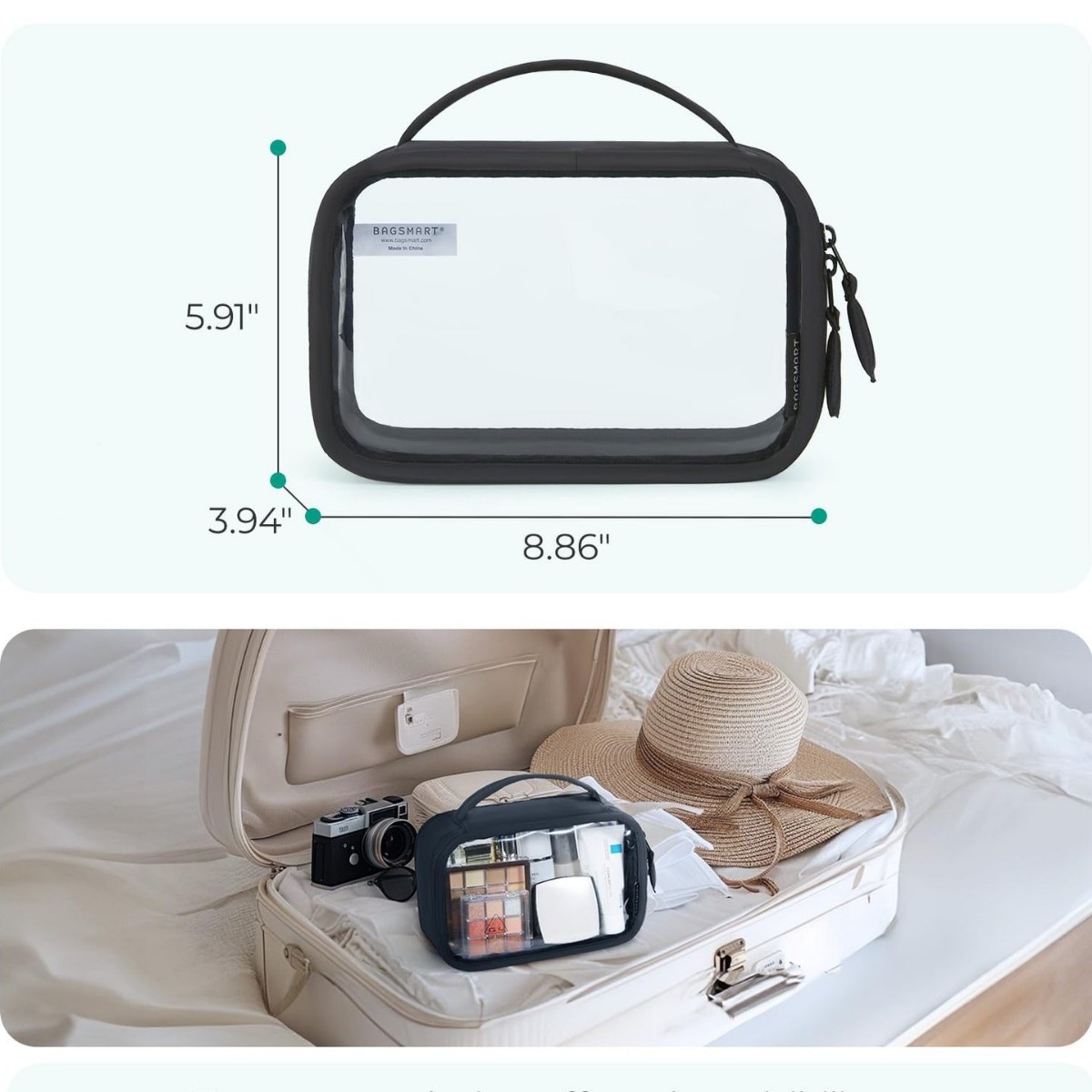 Borsa da Toilette Trasparente  - Toiletry Bag Tsa recensione e prezzo